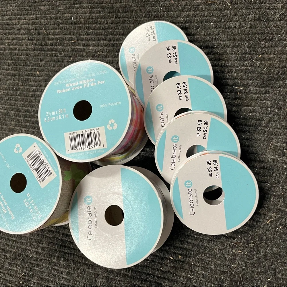 NWT Colorful Easter Ribbon Set - Picture 2 of 2